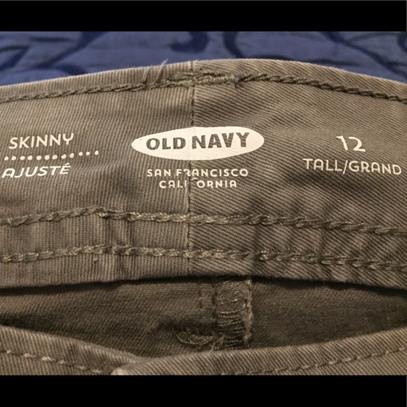 Tall 12 Skinny Ajusté Gray Khakis by Old Navy - Picture 3 of 4